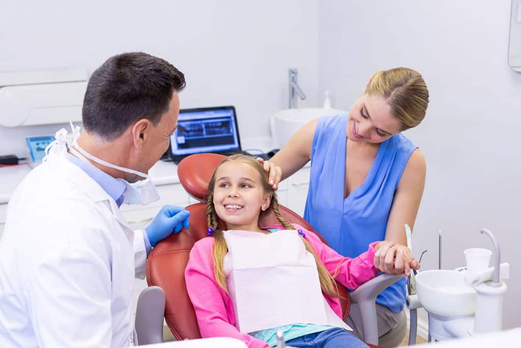 Girl in Dentist chair