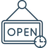 Open sign graphic