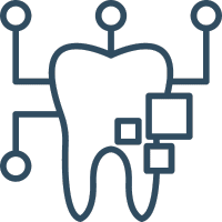 A tooth diagram graphic