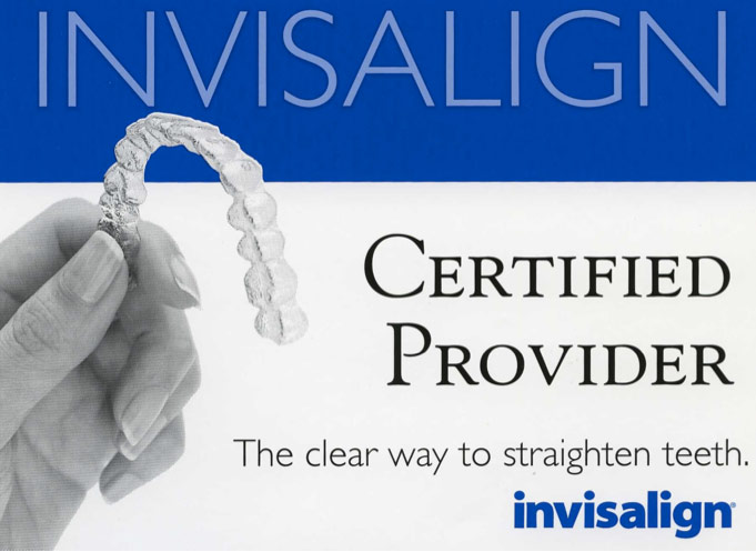 Invisalign Certified Provider logo for Commercial Point cosmetic dentist Dr. Corey Sheridan